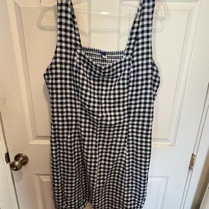 Old Navy Navy and White Gingham dress